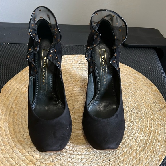 Marc Jacobs Vintage Coquette Girl Wedge Shoes Size 37 - Picture 2 of 15